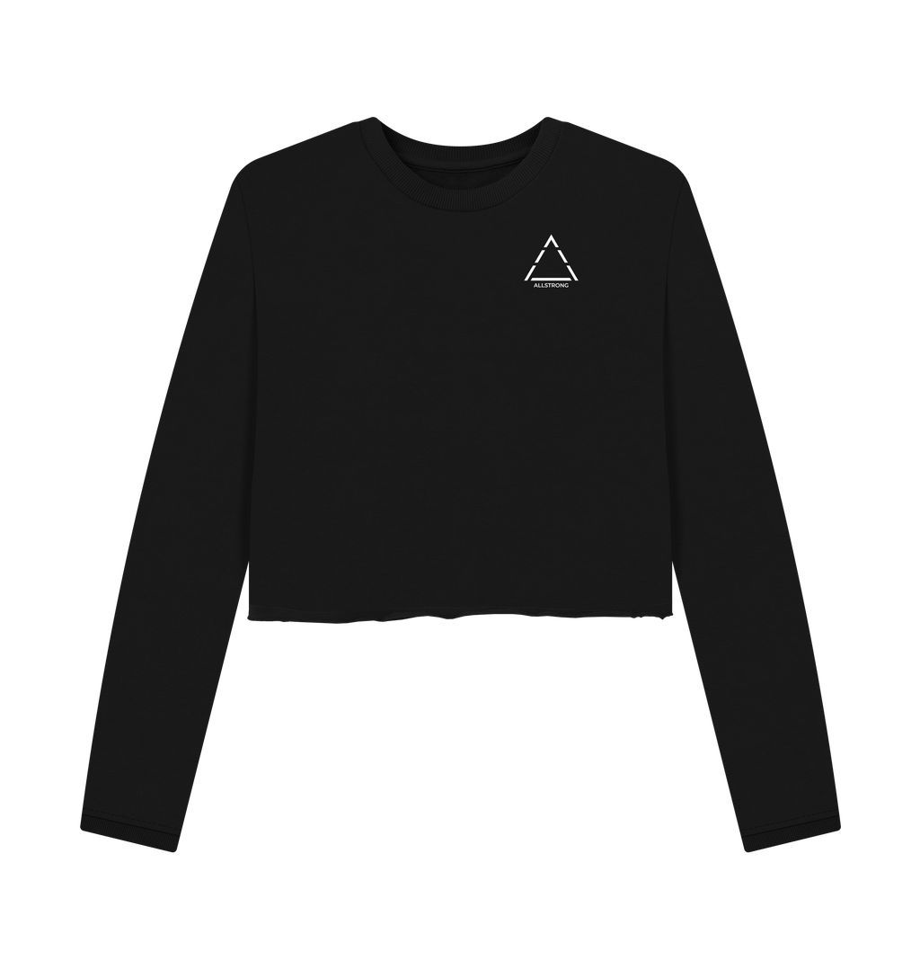 Black Printed Boxy Jumpers Front