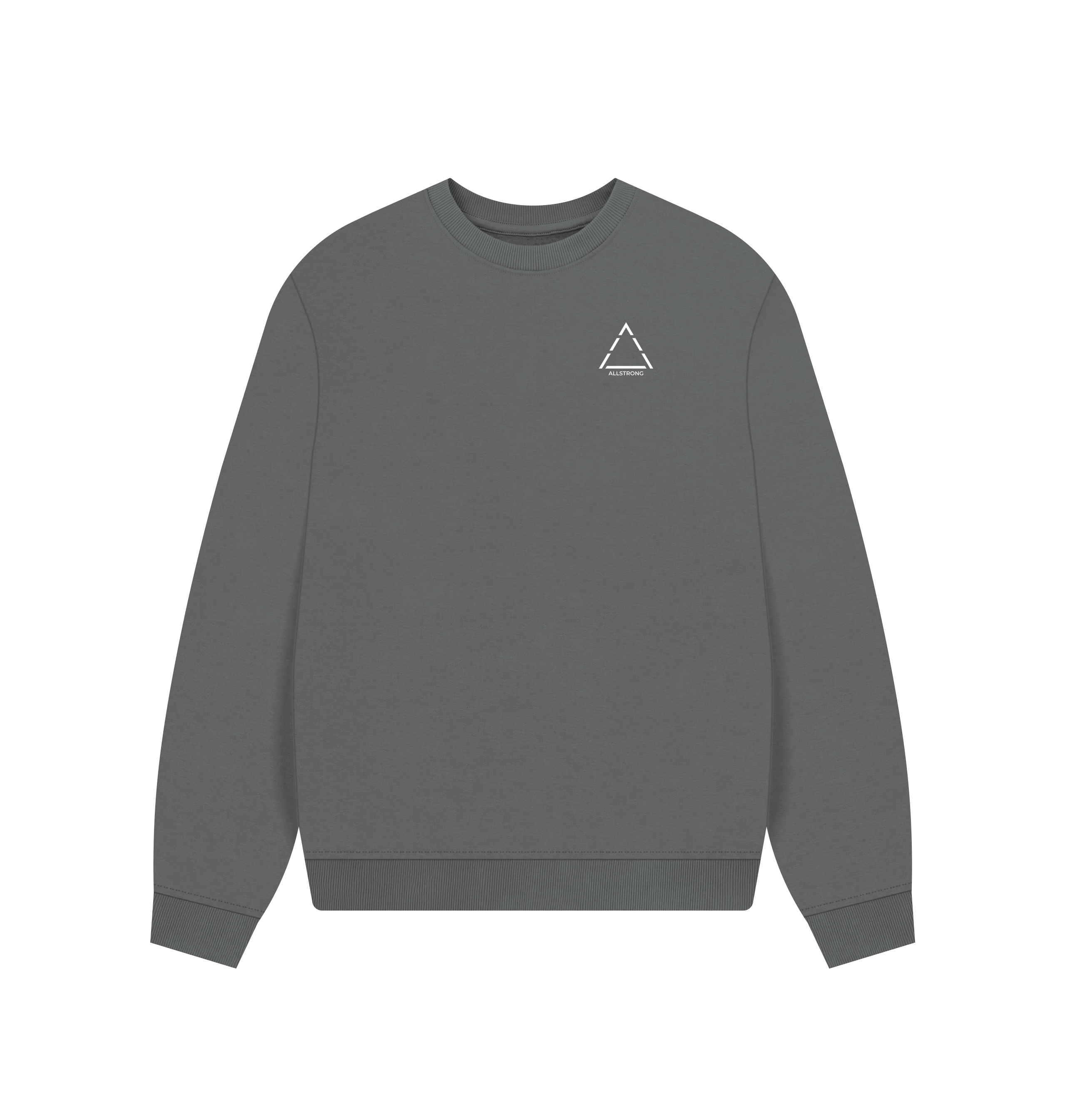 Slate Grey Printed Sweater Front