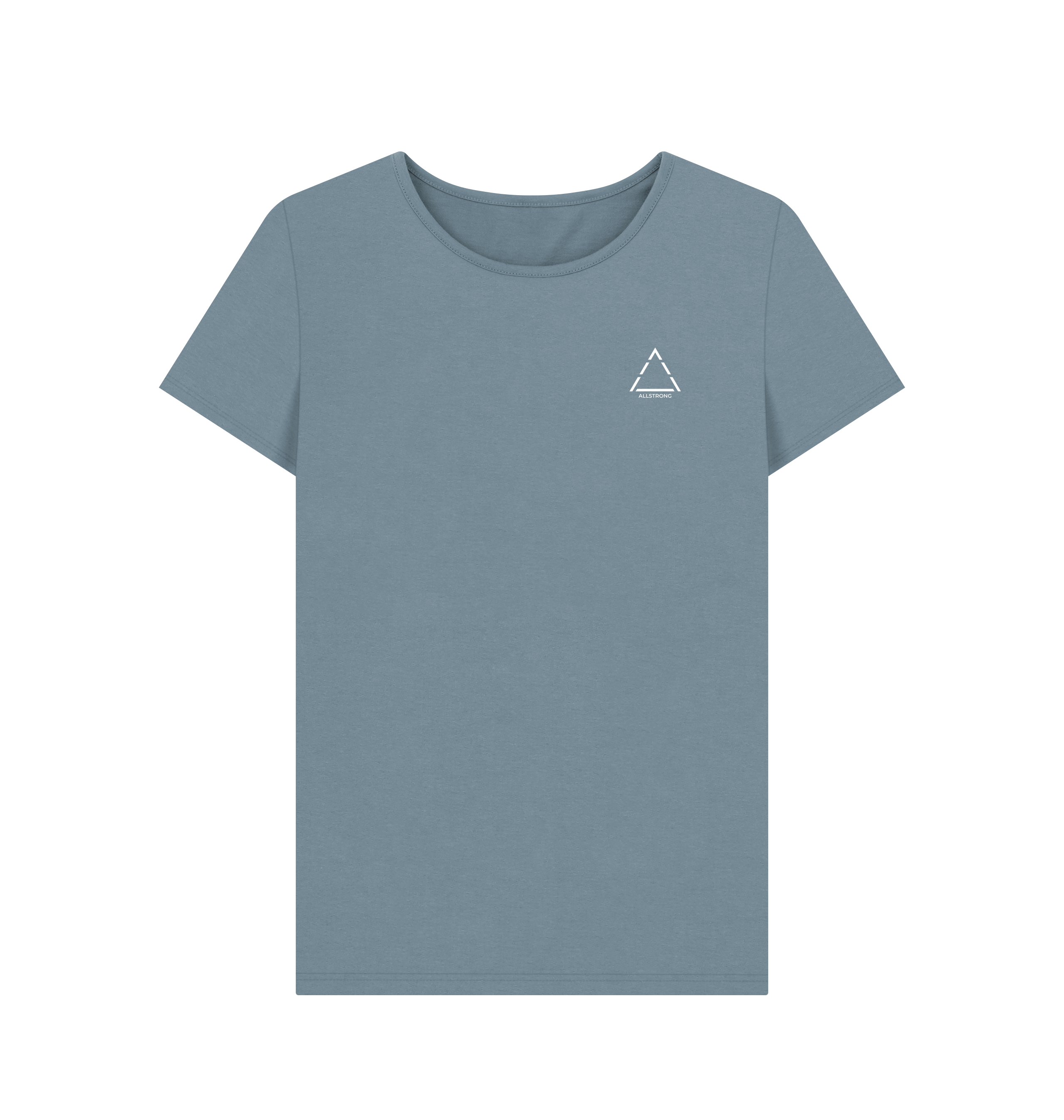 Stone Blue Printed T-shirt Front