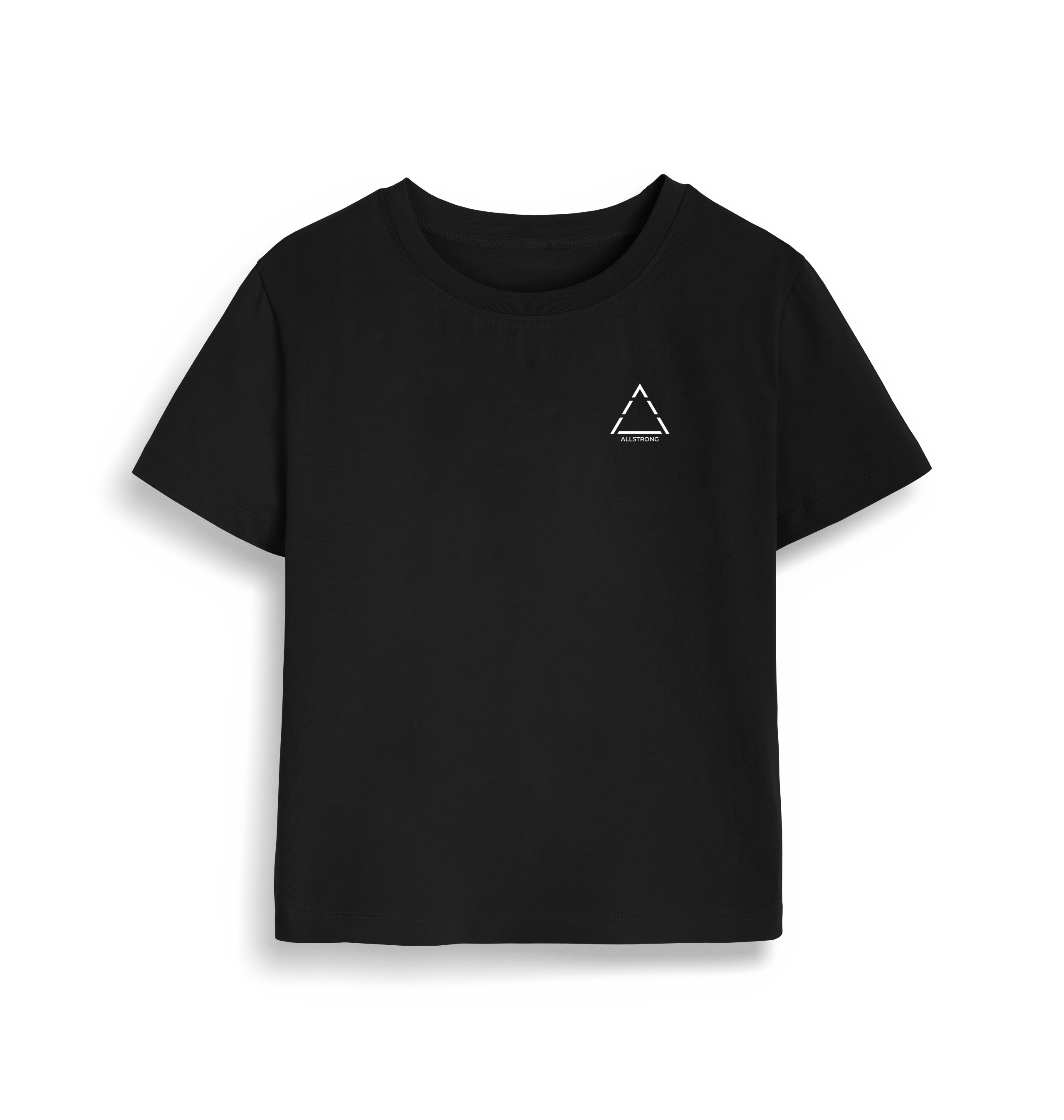Black Printed T-shirt Front