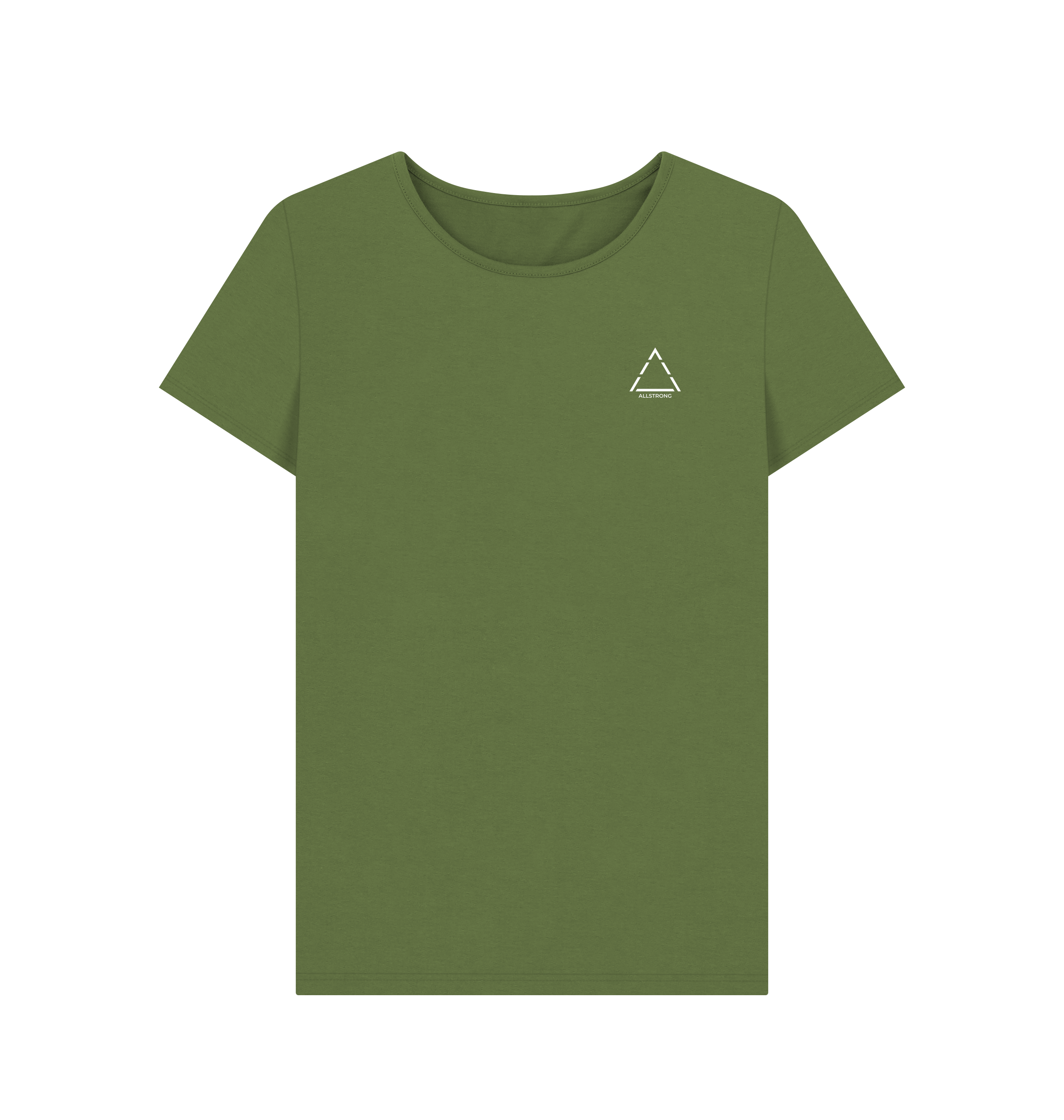 Khaki Printed T-shirt Front