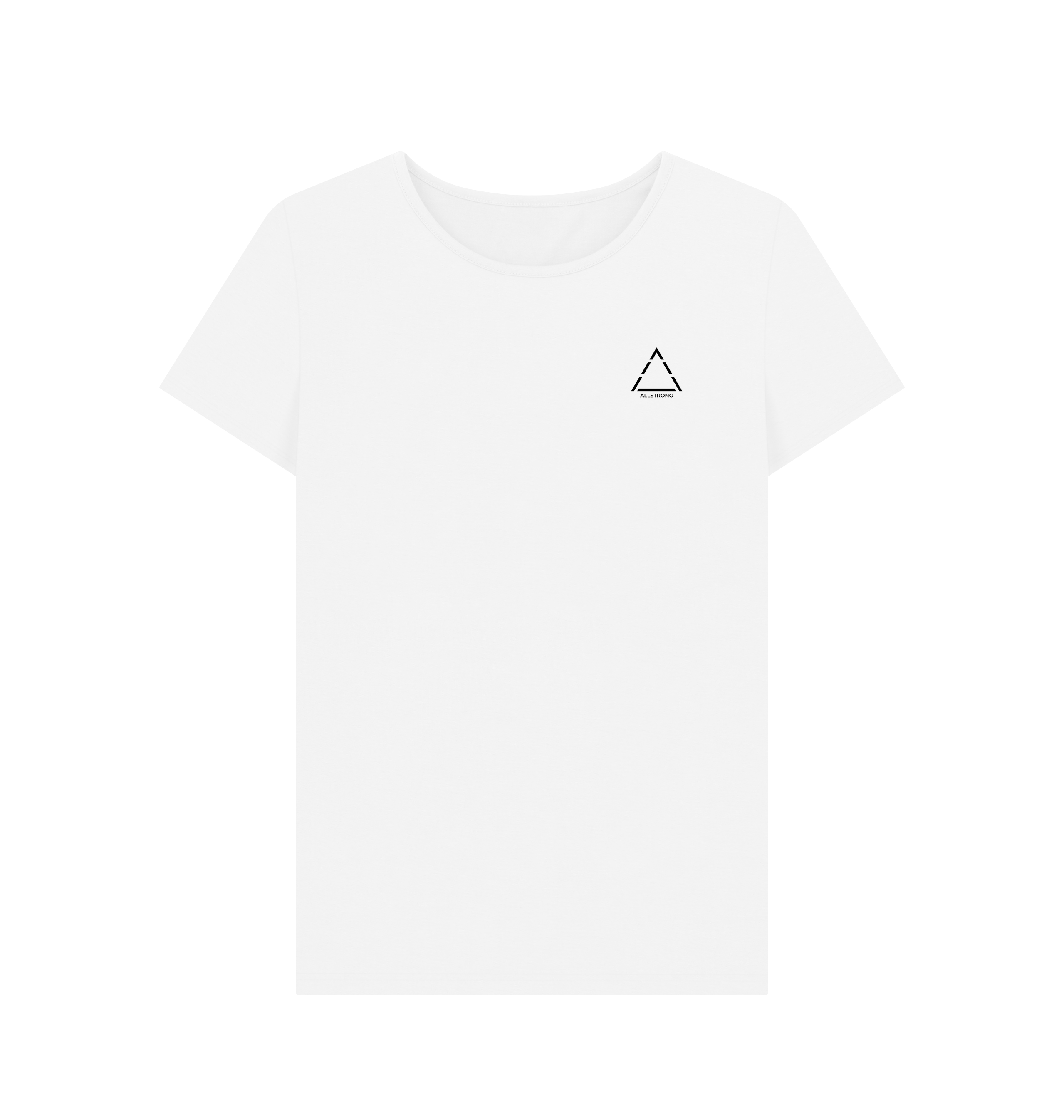 White Printed T-shirt Front