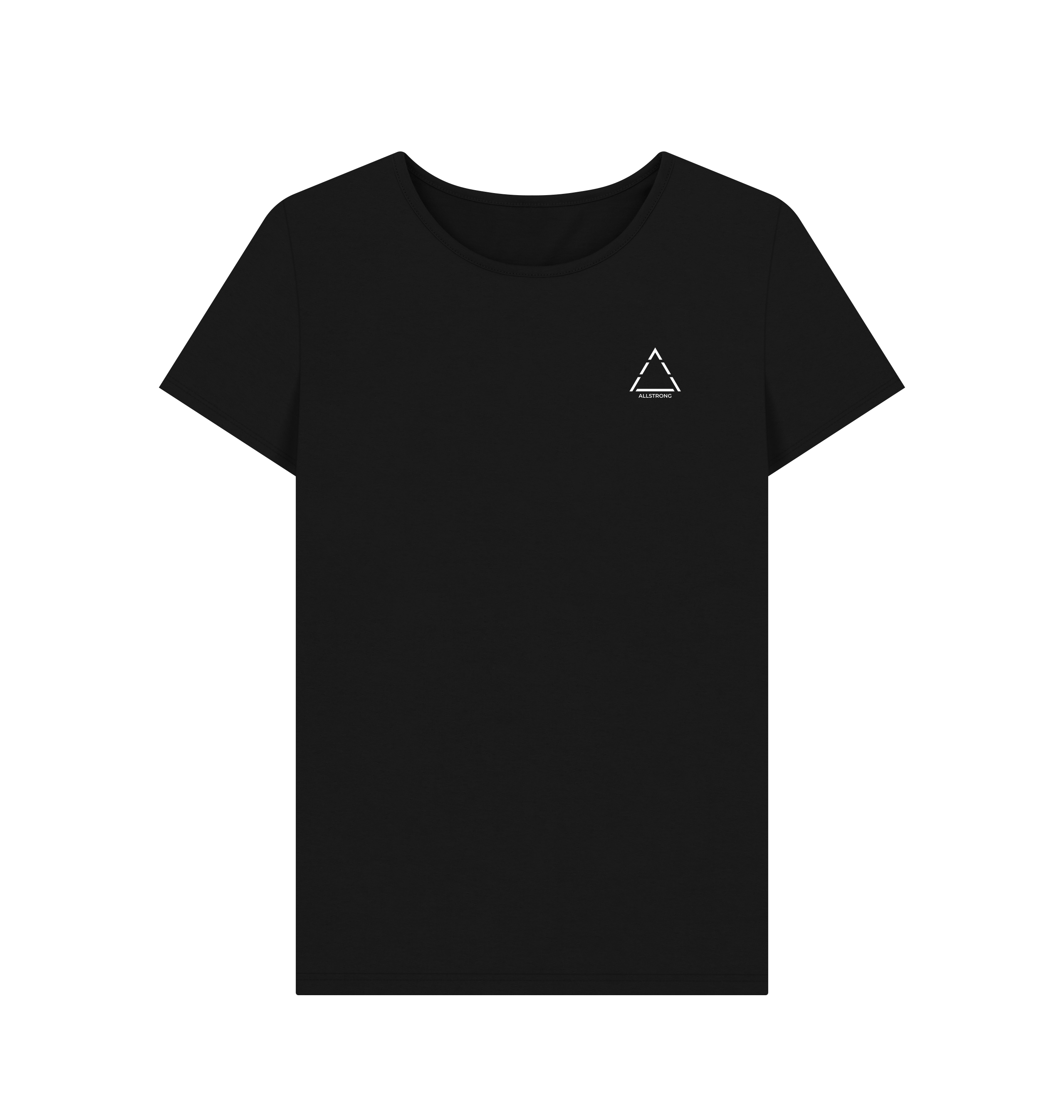 Black Printed T-shirt Front